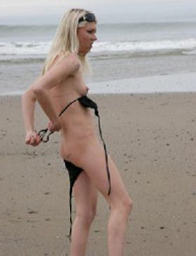 Ебля с блондинкой на пляже